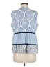 THML Blue Sleeveless Blouse Size M - photo 2