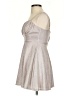 Mi ami 100% Polyester Metallic Silver Cocktail Dress Size XS - photo 5