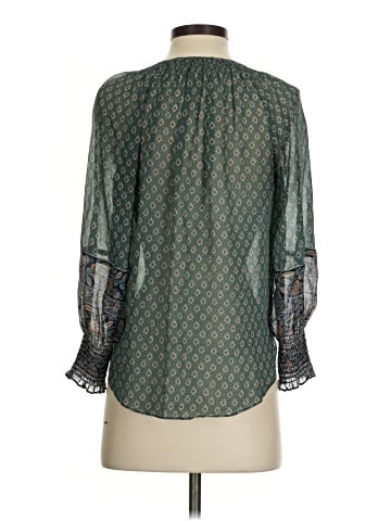 Veronica Beard Long Sleeve Silk Top (view 2)