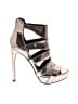 Steve Madden Metallic Silver Sandals Size 8 - photo 1