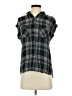 Rails Plaid Black Sleeveless Button-Down Shirt Size XS - photo 1