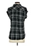 Rails Plaid Black Sleeveless Button-Down Shirt Size XS - photo 2