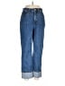 On 34th Color Block Blue Jeans Size 8 - photo 1