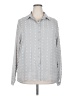Unbranded 100% Polyester Polka Dots Gray Long Sleeve Blouse Size XXL - photo 1