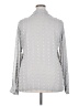 Unbranded 100% Polyester Polka Dots Gray Long Sleeve Blouse Size XXL - photo 2