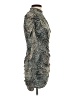H&M 100% Polyester Animal Print Green Cocktail Dress Size XS - photo 4