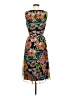 Donna Ricco 100% Polyester Print Black Cocktail Dress Size 6 - photo 2