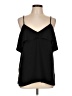 Ann Taylor 100% Polyester Black Sleeveless Blouse Size L - photo 1