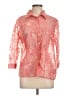 Elementz Paisley Pink 3/4 Sleeve Blouse Size L - photo 1