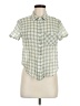 Assorted Brands Checkered-gingham Green Short Sleeve Button-Down Shirt Size M - photo 1