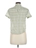 Assorted Brands Checkered-gingham Green Short Sleeve Button-Down Shirt Size M - photo 2