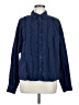 Unbranded 100% Cotton Blue Long Sleeve Blouse Size M - photo 1