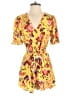 Blue Life 100% Viscose Floral Yellow Romper Size S - photo 1