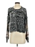 Saltwater LUXE 100% Acrylic Tweed Gray Cardigan Size S - photo 1
