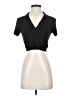 Love Tree Black Short Sleeve Top Size S - photo 1
