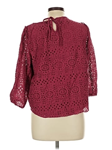 LC Lauren Conrad 3/4 Sleeve Blouse (view 2)