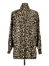 Zara Animal Print Brown Long Sleeve Blouse Size M - photo 2