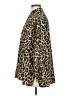 Zara Animal Print Brown Long Sleeve Blouse Size M - photo 5