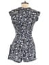 Lush 100% Polyester Graphic Blue Romper Size M - photo 2