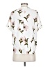 Assorted Brands Floral White Short Sleeve Blouse Size S - photo 2