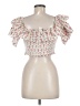 Saylor Pink Short Sleeve Top Size M - photo 2
