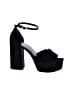Open Edit Black Sandals Size 9 1/2 - photo 1