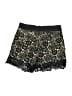 Monteau 100% Polyester Floral Black Shorts Size S - photo 2