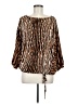 MICHAEL Michael Kors Brown 3/4 Sleeve Blouse Size M - photo 1