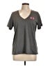 Under Armour 100% Polyester Gray Active T-Shirt Size L - photo 1