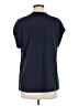 Athleta 100% Silk Blue Short Sleeve Turtleneck Size M - photo 2