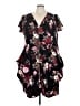 City Chic Floral Black Casual Dress Size 24 Plus (XXL) - photo 1