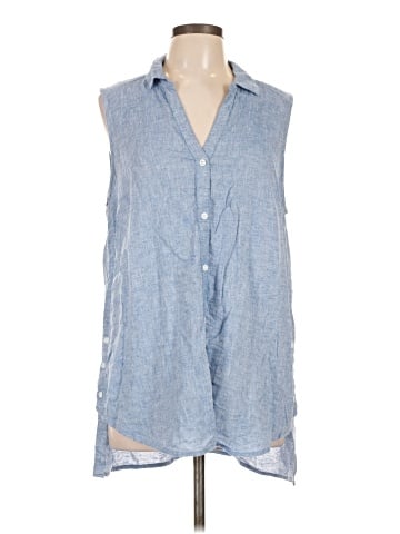 BeachLunchLounge Sleeveless Button-Down Shirt (view 1)