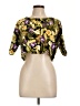 Mono b 100% Polyester Yellow 3/4 Sleeve Blouse Size L - photo 1