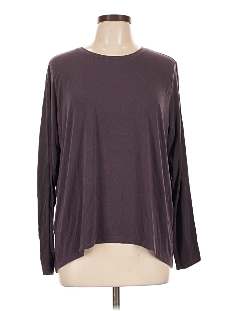 Pre-owned Athleta Long Sleeve T-shirt In Brown