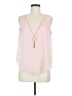 Thalia Sodi 100% Polyester Pink Sleeveless Blouse Size M - photo 1