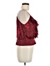 Reformed 100% Polyester Red Sleeveless Blouse Size M - photo 4