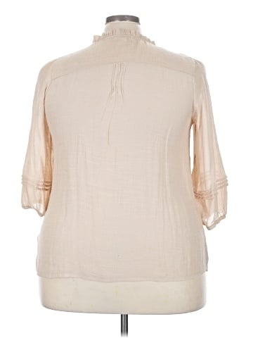 Indigo Rose 3/4 Sleeve Blouse (view 2)