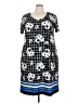 Avenue Graphic Black Casual Dress Size 26 - 28 Plus - photo 1