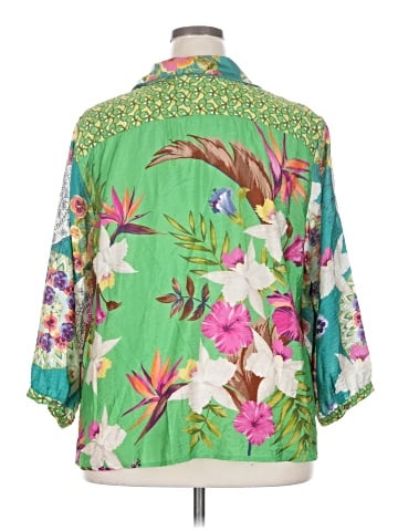 John Mark 3/4 Sleeve Button-Down Shirt (view 2)