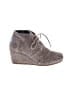 TOMS Print Tan Gray Wedges Size 6 - photo 1