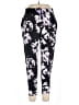 Athleta Floral Black Casual Pants Size L - photo 1