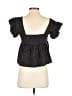 Unbranded Black Short Sleeve Blouse Size XS (estimated) - photo 2