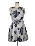 Elle Floral Gray Casual Dress Size 16 - photo 1