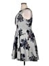 Elle Floral Gray Casual Dress Size 16 - photo 5