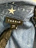 Torrid 100% Tencel Stars Blue Long Sleeve Button-Down Shirt Size Med Plus (00) - photo 7
