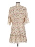 Lost + Wander 100% Polyester Floral Ivory Casual Dress Size M - photo 2