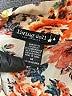 Living Doll 100% Polyester Floral Orange 3/4 Sleeve Blouse Size M - photo 7