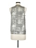 By Anthropologie Silver Sleeveless Blouse Size M - photo 2