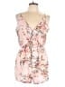 Shein 100% Polyester Floral Pink Romper Size L - photo 1