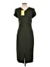 MM. LaFleur Solid Green Cocktail Dress Size 10 - photo 2